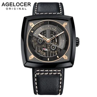 agelocer mens sport mechanical watches automatic skeleton watch waterproof mechanical watch gift for man reloj hombre 5603j3