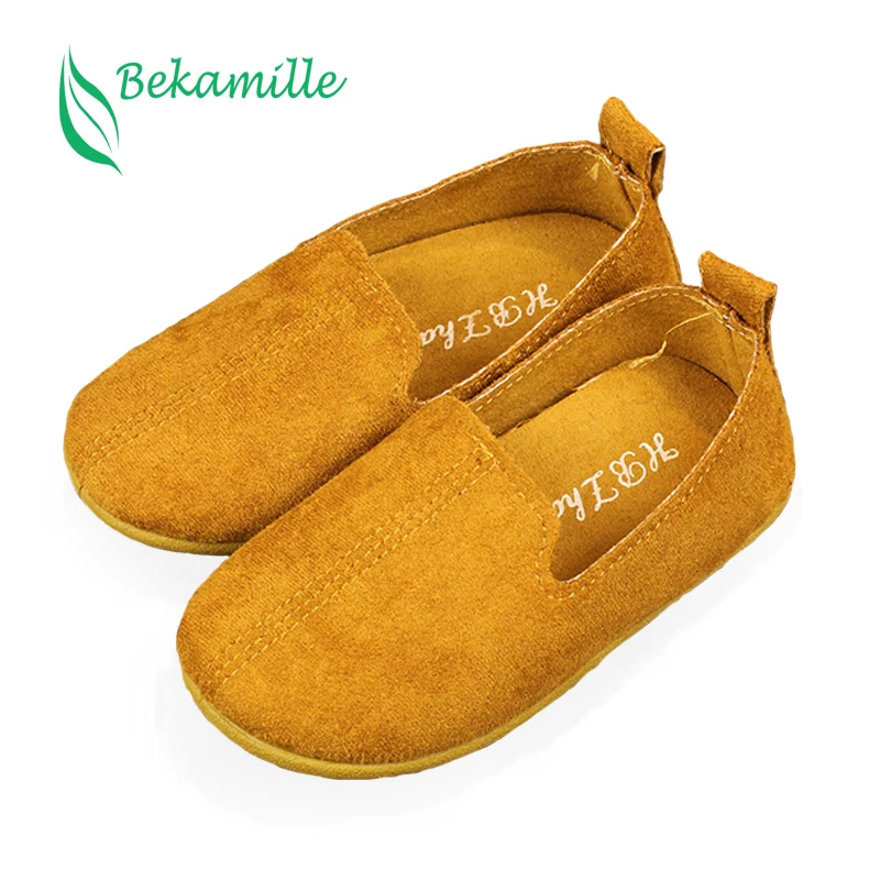 Bekamille/Осенняя детская обувь; Повседневная модная однотонная детская обувь на плоской подошве для мальчиков и девочек; лоферы; удобные кроссовки; SY090