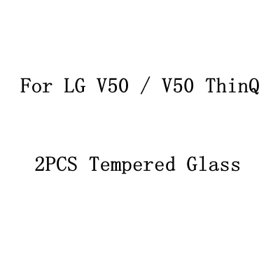 For LG V50 ThinQ Rorobico 2 шт. полное покрытие защитное закаленное стекло для LG G7 G8 V40 V50 ThinQ Защитная пленка для экрана - Цвет: For LG V50 ThinQ