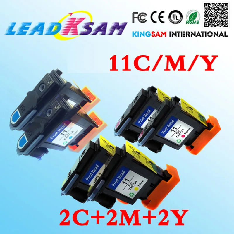 Печатающие головки 6x совместимые с hp11 C4811A C4812A C4813A заменяются на 11 Designjet 510 800 500