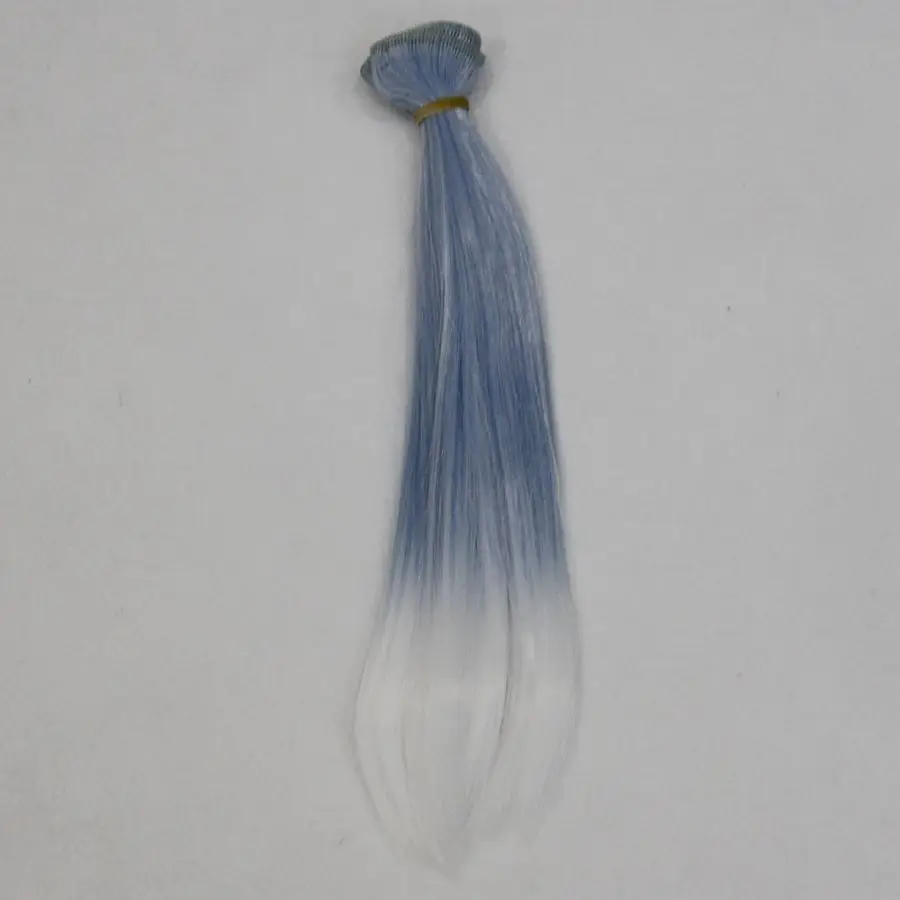 1 шт. 25x100 см Ombre Цветные кукольные аксессуары прямые синтетические волосы для