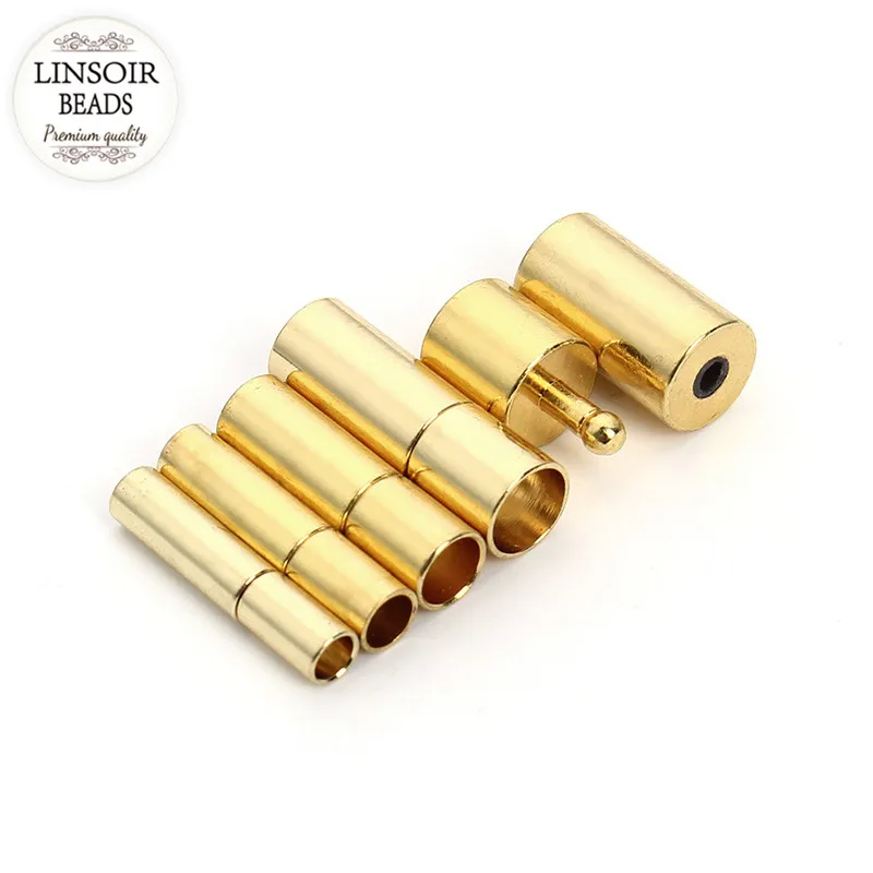 Металлические Концевики LINSOIR 20 шт. для кожаного шнура 3 4 5 6 мм разъемы