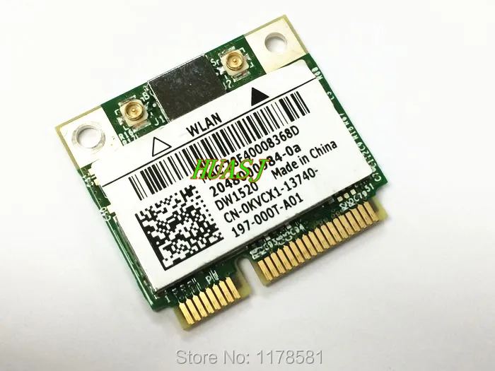 Broadcom BCM4322 беспроводная Wi Fi 802.11BGN Половина мини карта pci e для Dell DW1520 WLAN сеть Ethernet