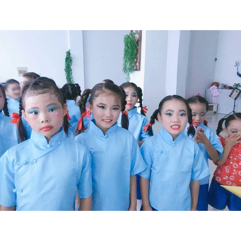 Сценический костюм для выступлений детей разных лет китайская одежда студентов