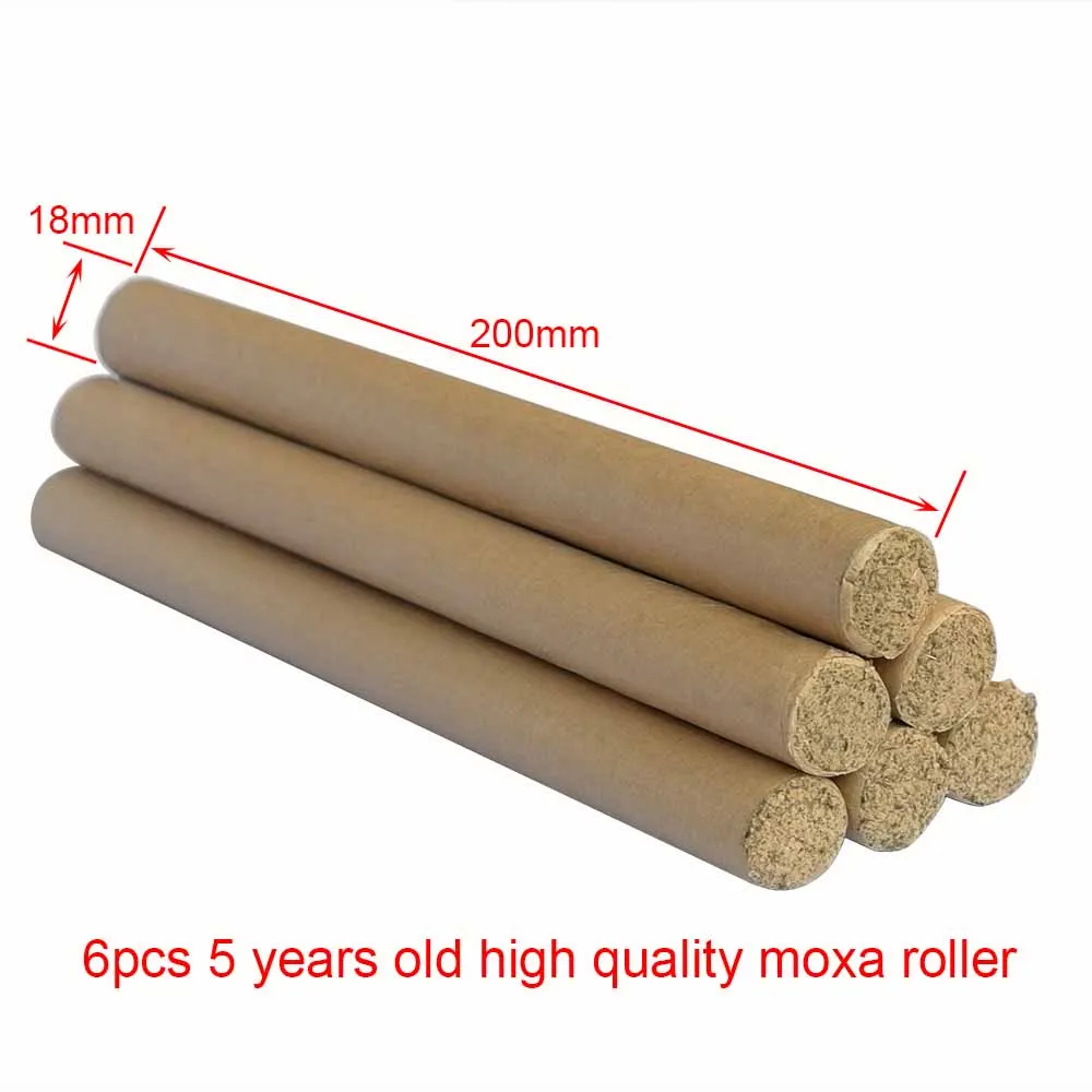6pcs moxa roller Опт и розница хорошее качество утолщенная бамбуковая коробка мокса прижигание комплект продукт здоровья подарок чат и Огнетушитель - Цвет: 6pcs moxa roller