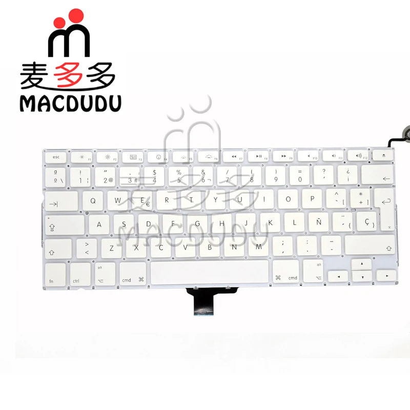 Новая испанская клавиатура A1342 для Macbook Pro 13 ''A1342 2009 2010 Unibody MC207 MC516|keyboard for