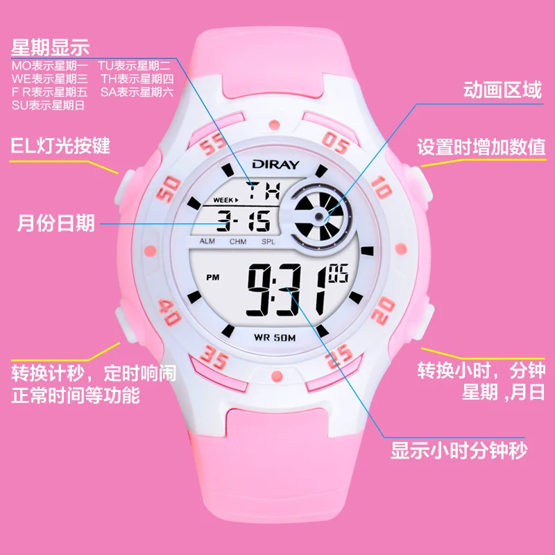 reloj Children 's Silicone electronic watch boys and girls outdoor sports waterproof clock Digital LED luminous jelly watches | Наручные
