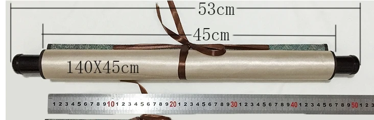 140*45 см 3 цвета китайский золотой шелковый свиток живопись Династия Цин император