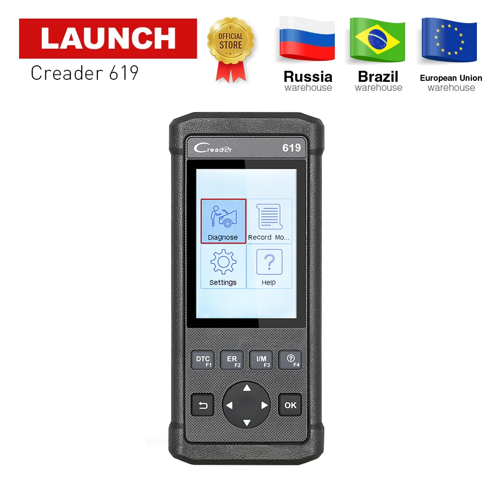 Запуск X431 CReader 619 OBD2 OBDII автомобиля диагностический инструмент сканирования