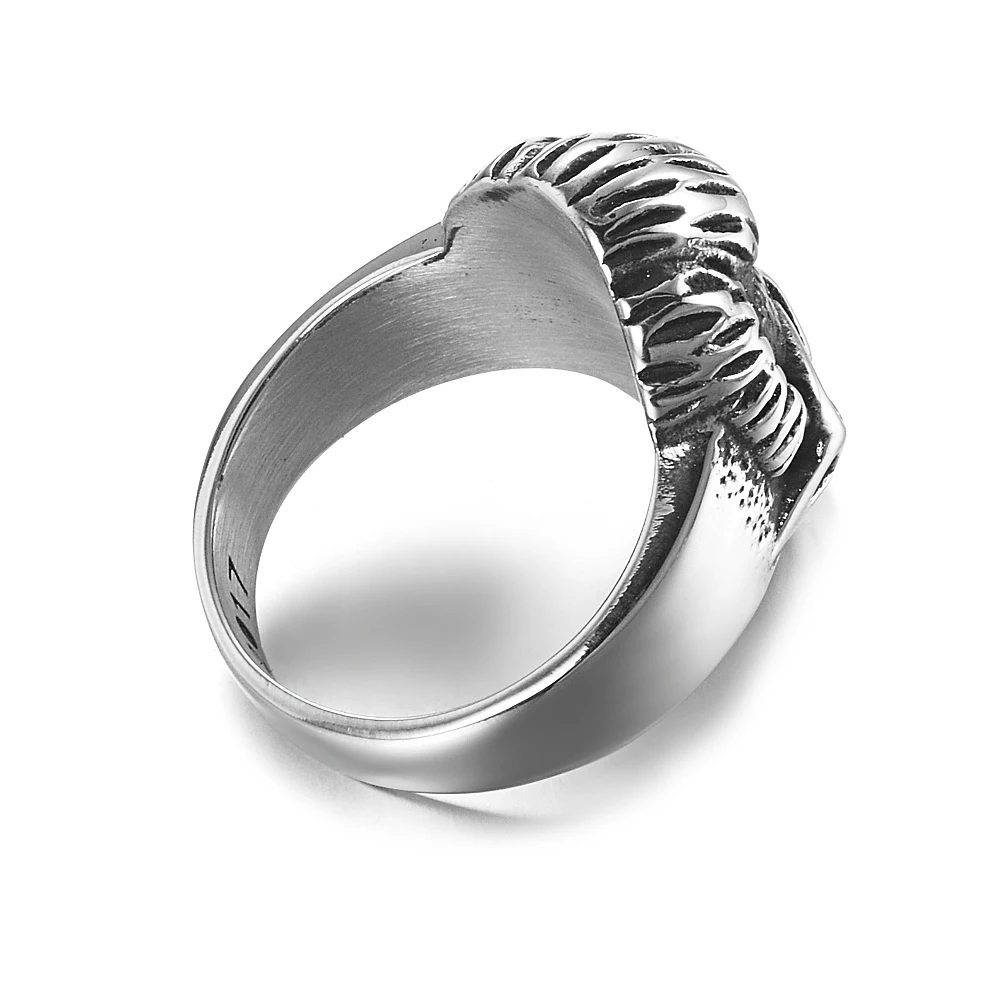 Стиль ретро Готический стиль рокер Мода нержавеющая сталь кольца из нержавеющей
