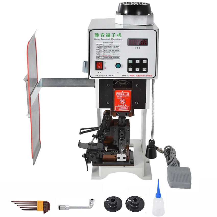 

1.5T Super Silent Terminal Machine Semi-automatic Terminal Crimping Machine Computer Stripping Machine Matched Die Blade 220V