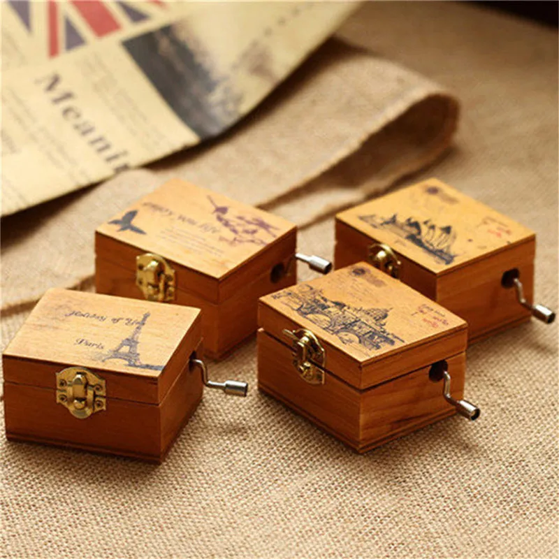 Креативная старинная резная деревянная музыкальная шкатулка Игра престолов