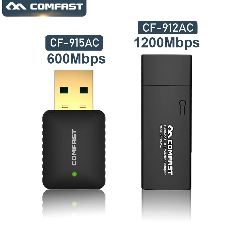 Comfast 600/1200 Мбит/с USB Wifi адаптер двухдиапазонный 802.11ac/b/g/n 2 4 5 ГГц Wi Fi ключ приемник