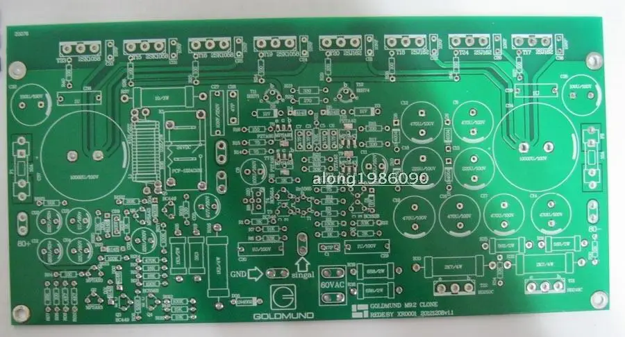 Одна пара усилитель мощности плата PCB база на GOLDMUND M9.2(2 канала голой PCB