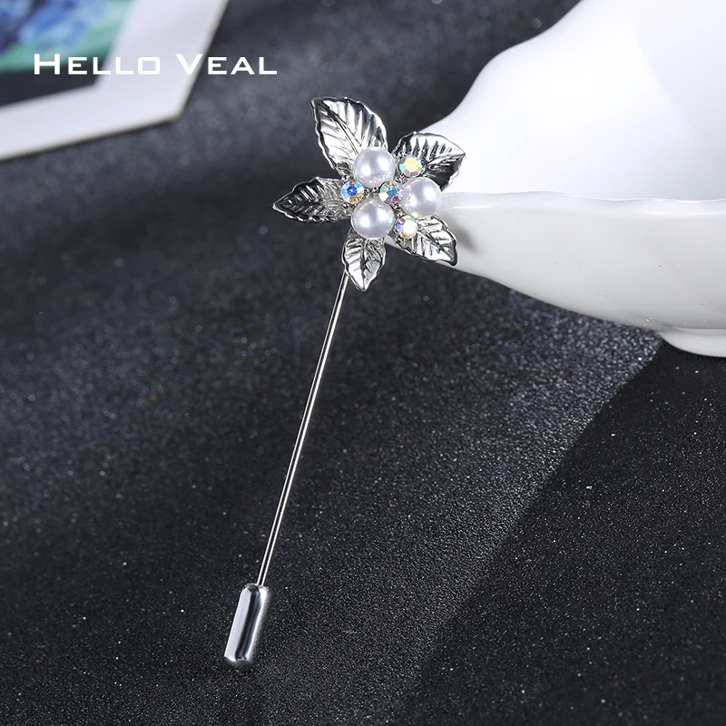 Свадебные броши для мужчин на лацкан костюма с кристаллами жемчугом, заколкой в виде цветка маргаритки.