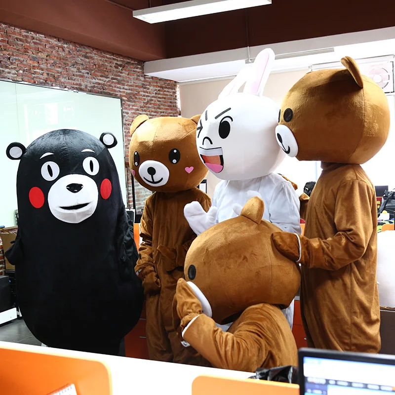 Оптовая продажа наряд куклы медведя костюм талисмана нарядное платье для