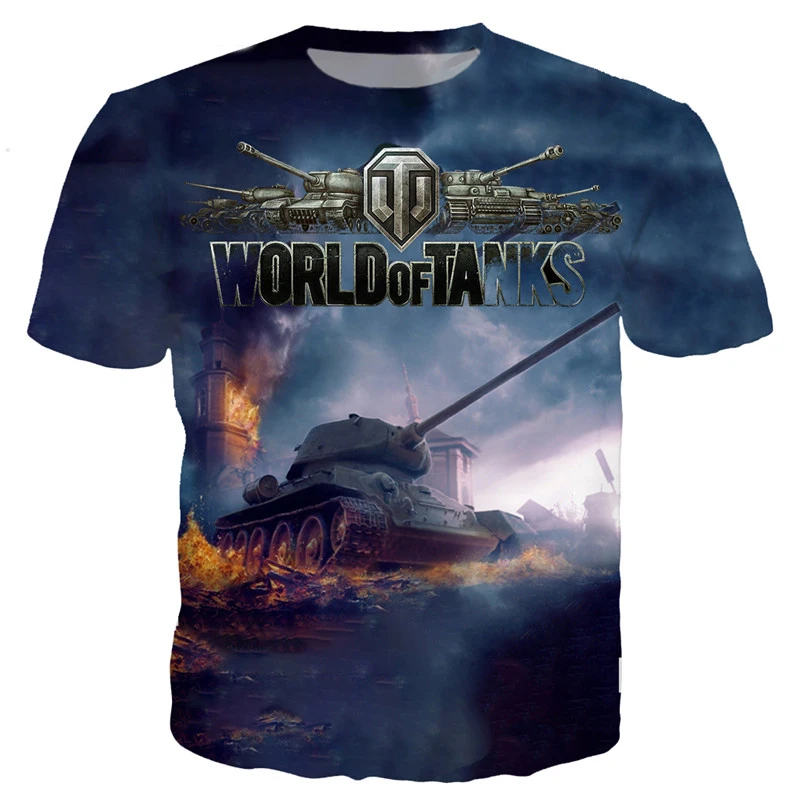 YX GIRL модная мужская футболка популярная игра World Of Tanks футболки с принтом летняя Уличная Повседневная футболка Прямая поставка