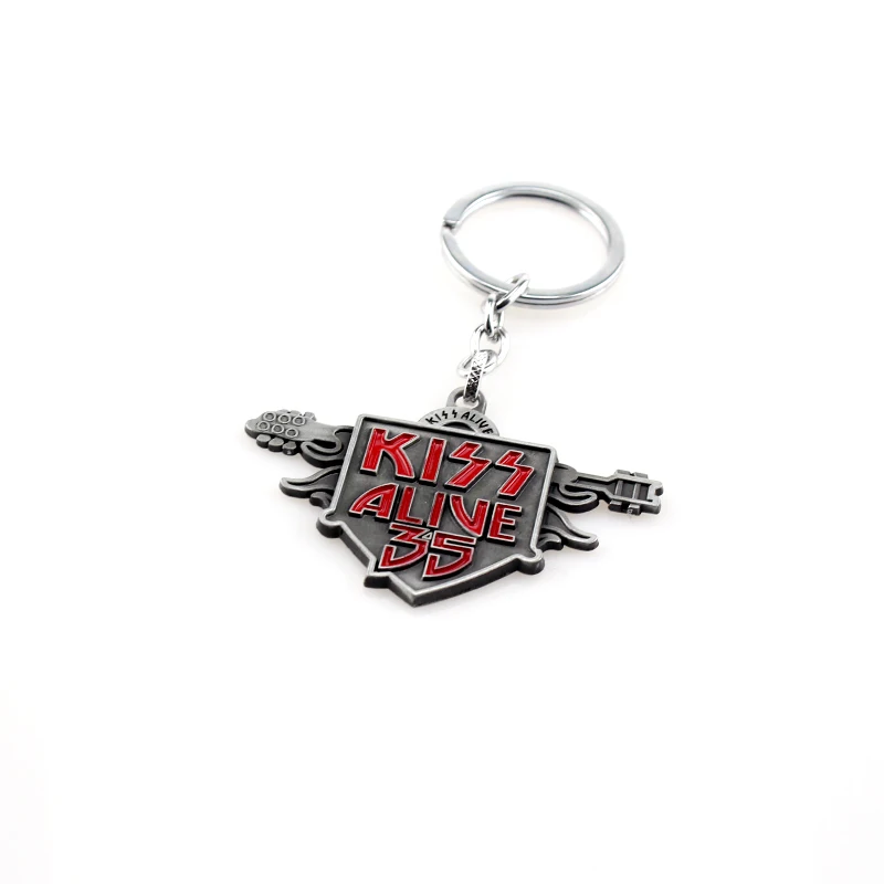 4 цвета классический американский рок-группа marks Kiss Alive 35 Буквенный логотип брелок держатель подвеска чавейру ювелирные изделия для фанатов