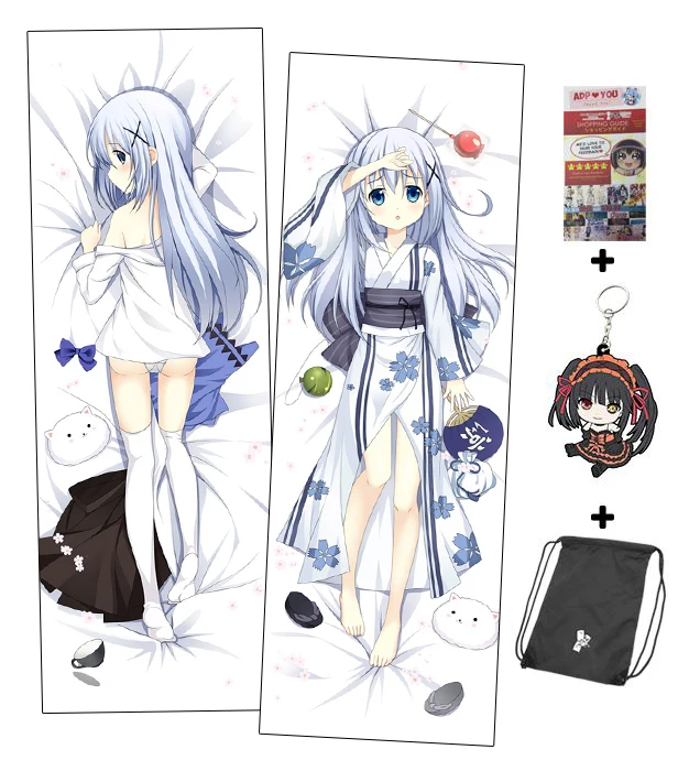 Хобби Express Kafuu Чино Dakimakura японский обниматься тела Чехол ADP 61031|body pillow cover|chino
