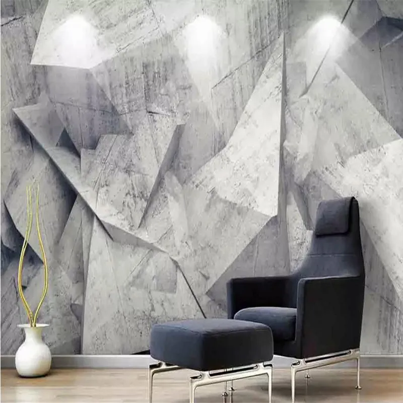 

3D wallpaper Nordic minimalist abstract line geometry stereo TV background wall professional production mural photo wallpaper