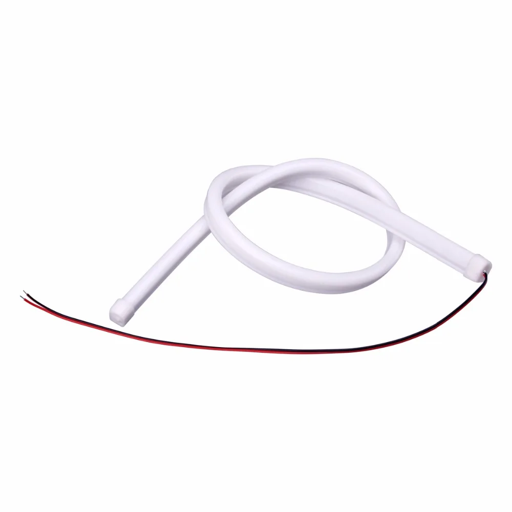 2 шт. 60 см дневные ходовые огни светильник универсальная гибкая мягкая трубка