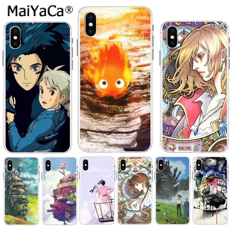 

MaiYaCa Howl's Howls Moving Castle Hot Printed Cool Phone Accessories case for iPhone 8 7 6 6S Plus X XS max 10 5 5S SE XR