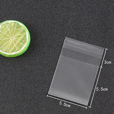 5.5x5.5cm 100 шт./лот матовый прозрачный пластиковый пакет пакеты для печенья и конфет украшения мини-Печенье сумка для десерта матовый герметичный - Цвет: 5.5x5.5cm