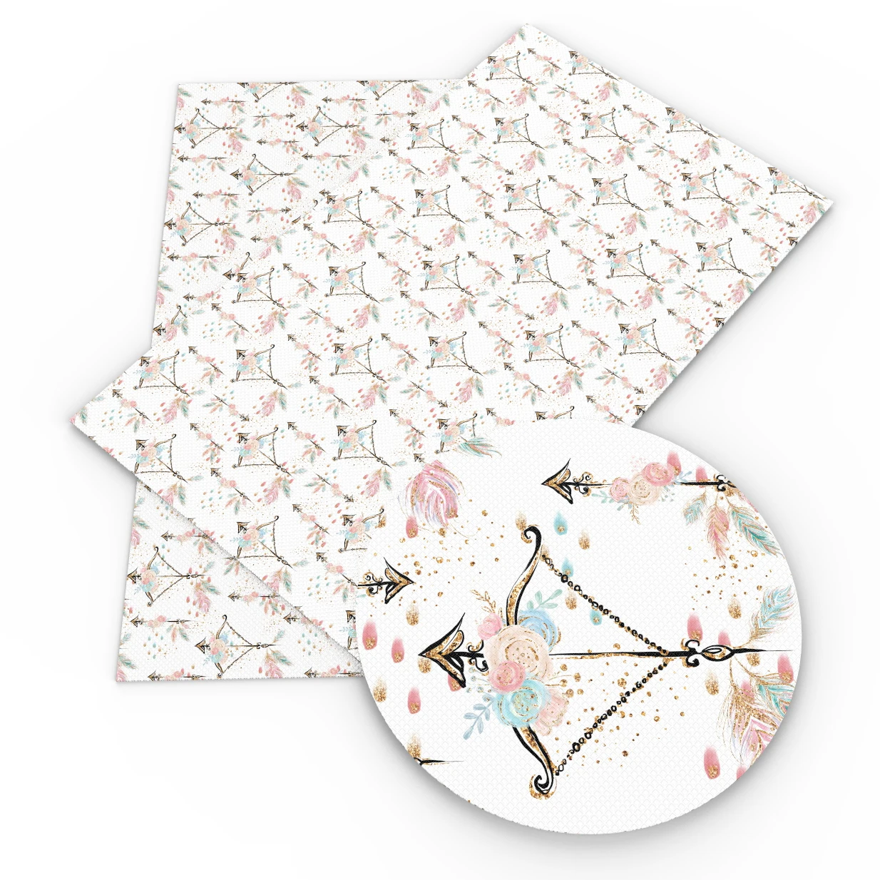 1073359001 David accessories 20*34 см Happy год и принтом в виде сердечек, животных искусственная синтетическая кожа, сделай сам, декоративная одежда Knotbow сумки, 1Yc5077 - Цвет: 1073359001