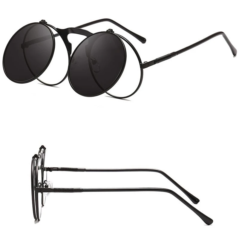 Солнцезащитные очки круглые в стиле стимпанк для мужчин и женщин | Аксессуары