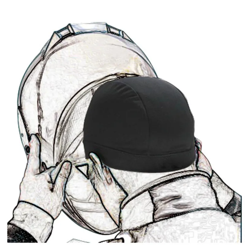 Воздухопроницаемая внутренняя Кепка Coolmax для велоспорта полукруглая шапочка