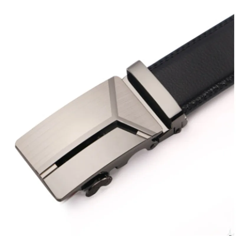 

New 110cm-130cm plus big size belt Classic brand Design men's automatic buckle genuine leather belts cinto masculino