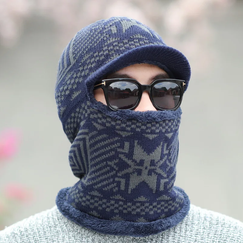 Хлопковый шарф шапки зимние шапки Skullies Beanies шапка зимние шапочки для мужчин и женщин Балаклава маска Gorras Bonnet вязаная шапка
