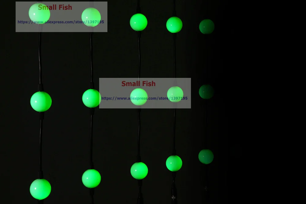 60 шт./лот для внутреннего использования 1 5 Вт светодиодный пиксельный 3D шар 100 см
