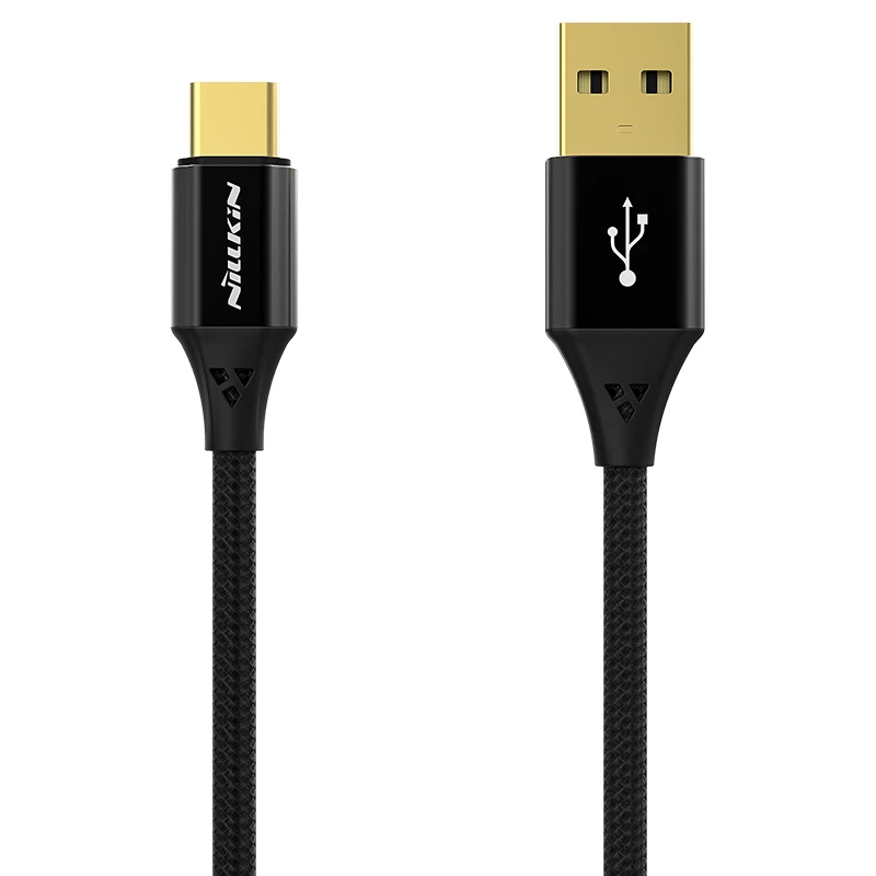 1m Fast Charging Type C USB Cable Original NILLKIN Nylon Weave Charger Adapter For Xiaomi mi 10 pro huawei Oneplus 8 OPPO|Кабели для