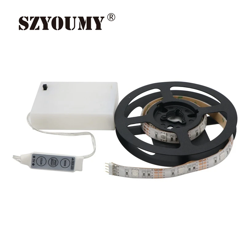 SZYOUMY водонепроницаемый RGB 50 см 15 светодиодов SMD5050 Гибкие огни 5 в питание от
