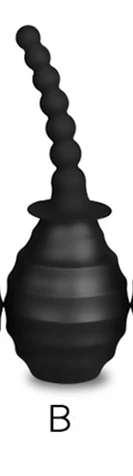 Двойной Анальный Душ бутылка шприц большой гей домашний клизма 380 мл шприц повторно используется клизма Анальный Душ биде - Цвет: B