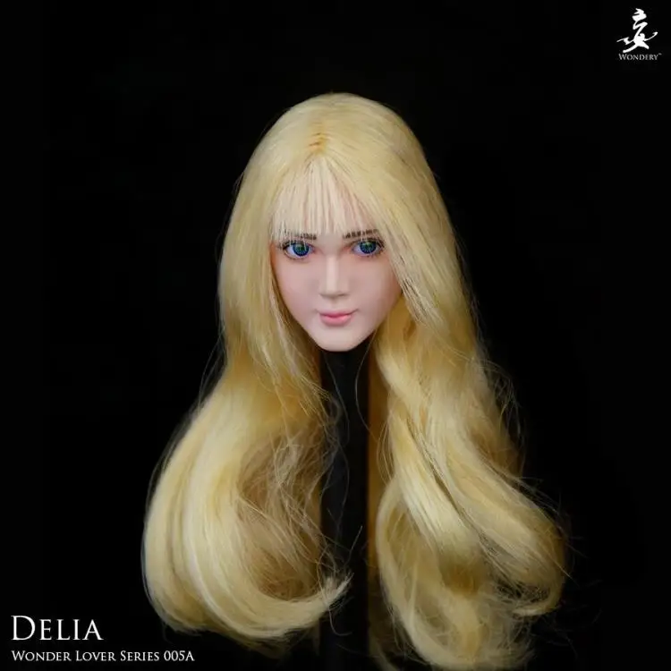 WONDERY Wonder Lover серии 005A Делия бледная голова 1/6 FIT Phicen женский тела|phicen female|head 1/6phicen body