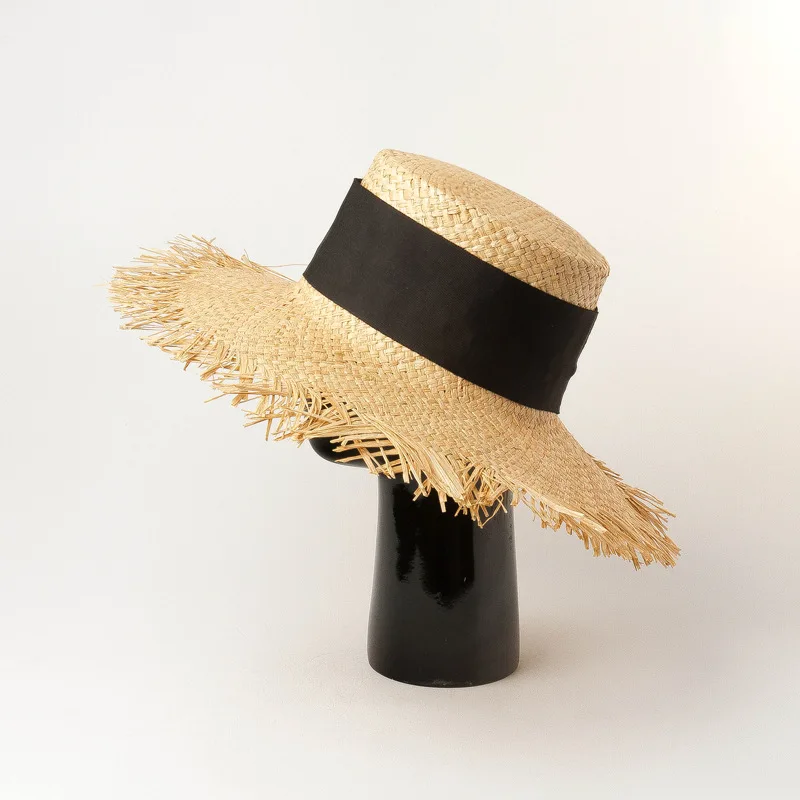 Шляпа USPOP женская Соломенная с высоким верхом модная пляжная Панама из рафии