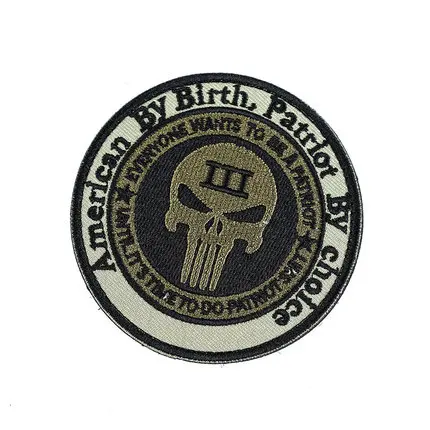 Patriotic punisher Питон специальное действие вышивка волшебные наклейки военный любитель мораль chapter индивидуальная повязка одежда наклейки для сумок - Цвет: Patriotic punisher