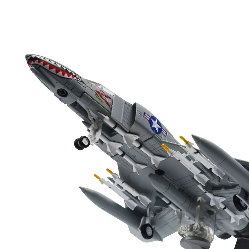 1/100 масштаб F-4C PhantomⅡ металлический боец Военная Модель литья под давлением