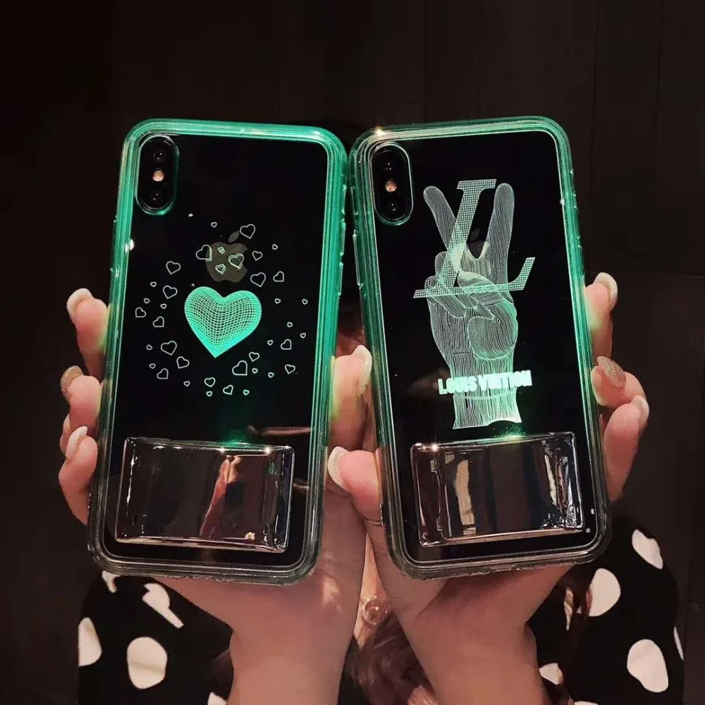 HOKEJ модный семицветный волшебный цветной чехол для iPhone X XS XR Max Hole мягкий ТПУ телефона 7 8 6 6s Plus