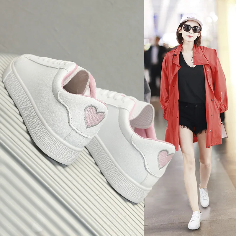 Милые белые туфли женская обувь сезон весна лето Новинка 2019 года Простые уличные