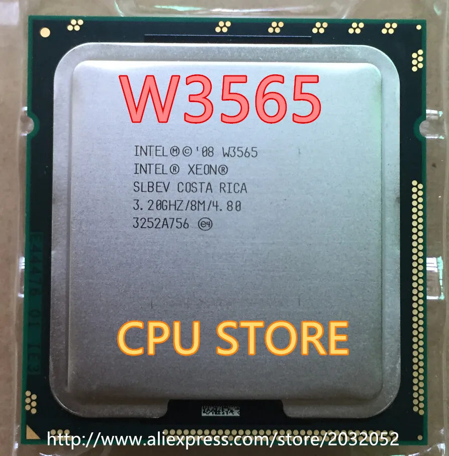 Процессор lntel W3565 3 2 ГГц/LGA1366/8 Мб/L3 кэш/четырехъядерный/серверный ЦП (100% рабочий) |