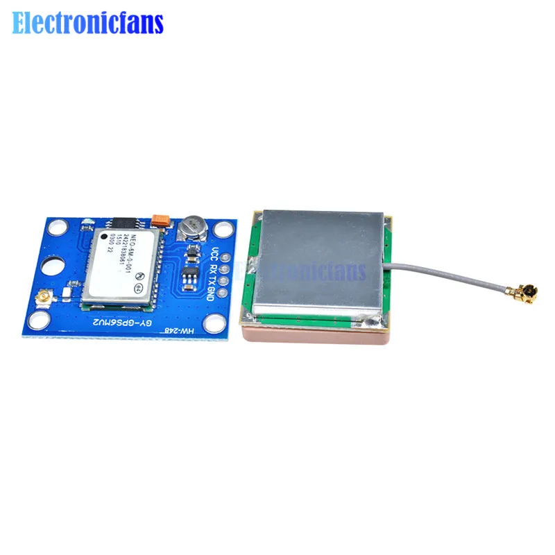 1 комплект NEO-6M gps модуль GY-gps 6MV2 NEO6MV2 буит в EEPROM APM2.5 антенна 3 V-5 V RS232 ttl доска для Arduino полета Управление