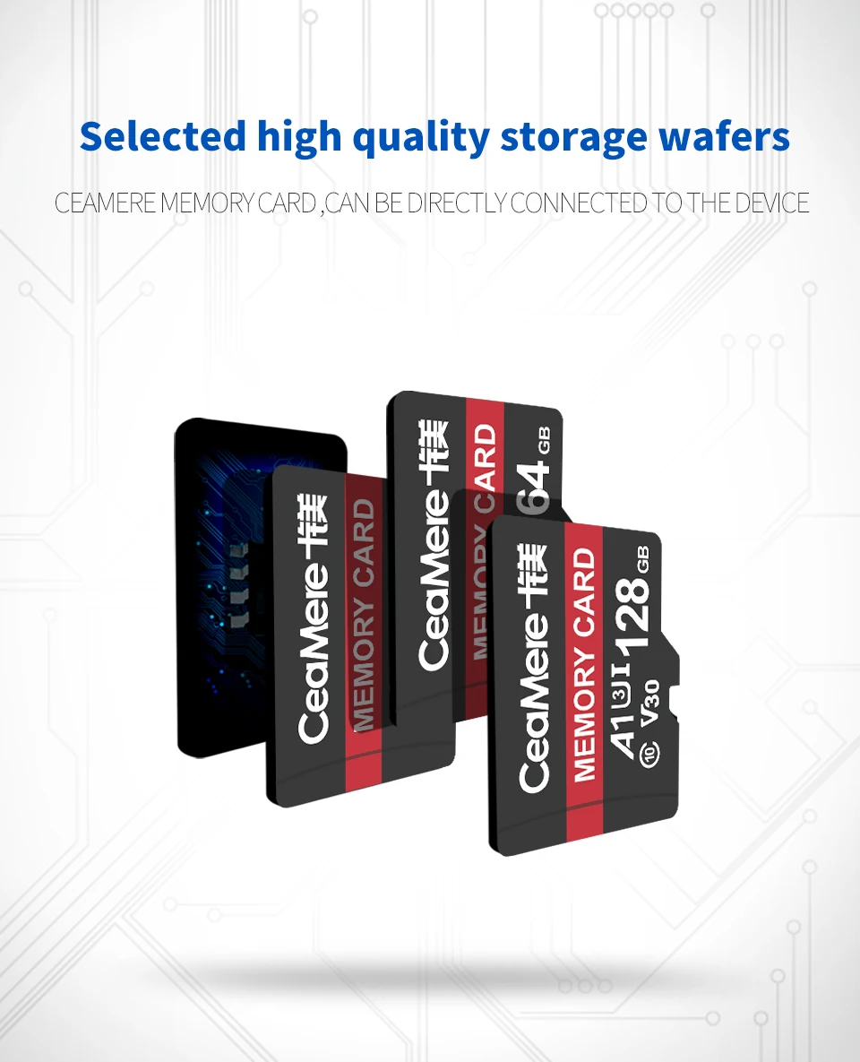 CeaMere карта памяти 256 ГБ 128 Гб 64 Гб U3 UHS-3 32 ГБ Micro sd карта класс 10 UHS-1 флэш-карта памяти Microsd TF/sd карта s для планшета