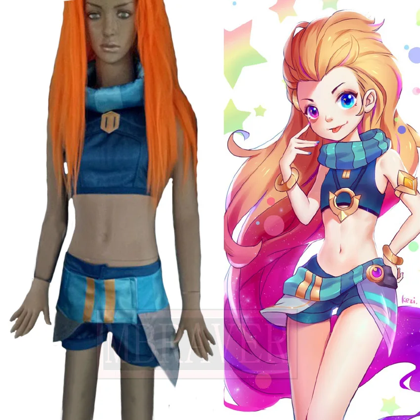 

LOL Zoe Aspect of Twilight Cosplay Halloween Uniform Outfit Cosplay Costume Custom Made Free Shipping