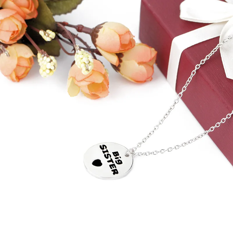 2017 Новый Дизайн Лучшая сестра Ожерелье Большая маленькая Мода круглая форма