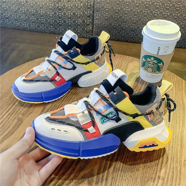 New Chunky Fashion Sneakers Platform Women Thick Sole Ladies Female Chunky Shoes Women Casual Vulcanize Platform Sneakers