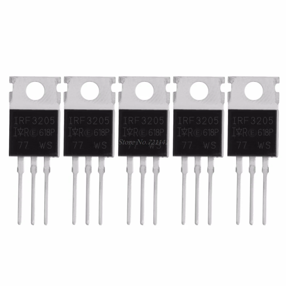 5 шт. Мощный транзистор IRF3205 полевой эффект IRF3205PBF TO 220 трубка MOSFET новинка Прямая