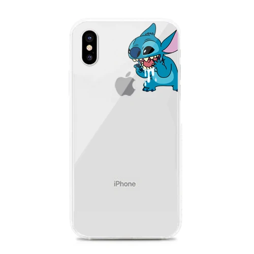 Модный прозрачный чехол для iphone 8 7 6 S Plus X XR Xs Max мягкий телефона |
